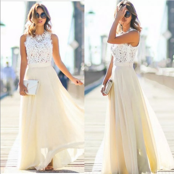 Beautiful Lace Top Gown - Picture 7 of 8